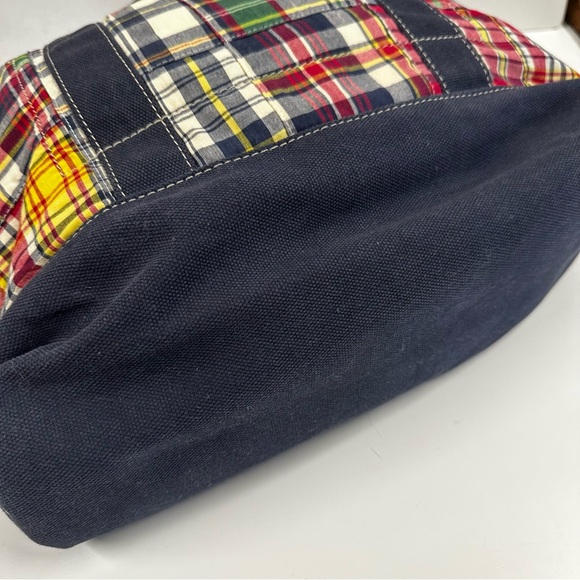 J.Crew Madras Patchwork Plaid Tote Bag - Picture 3 of 7